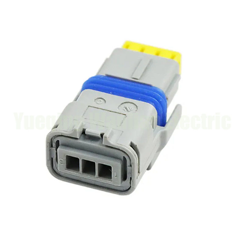 3 पिन 211PC032S8049 ग्रे ऑटोमोबाइल एफसीआई वायरिंग सॉकेट एसी असेंबली प्लास्टिक आवास इलेक्ट्रिक केबल कनेक्टर