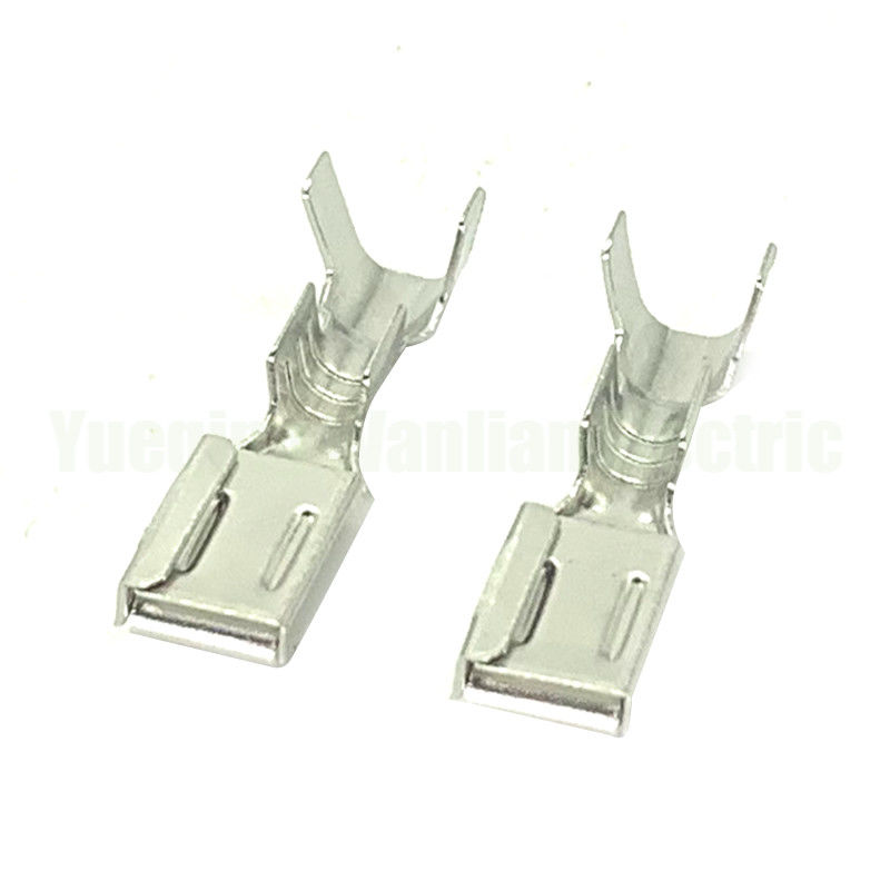 QLW-F-300 6.3mm रिसेप्टेकल महिला तांबा मिश्र धातु टिन Plating स्टैम्पिंग पीतल टर्मिनल