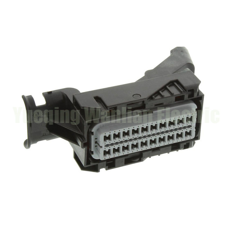34566-0803 80 पिन ऑटोमोटिव ECU कनेक्टर सोकेट काला रंग