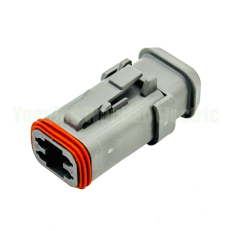 4 Way DT06-4S-E008 Deutsch DT सीरीज सॉकेट प्लग ऑटोमोटिव कनेक्टर प्लग ग्रे